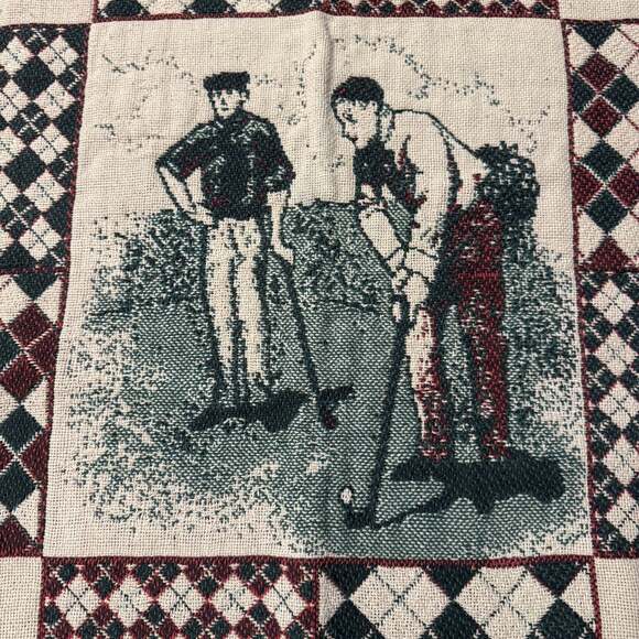 Tapestry Golf Throw Blanket 48”x 68” Wall Hanging - Picture 4 of 7